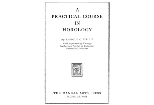 A PRACTICAL COURSE IN HOROLOGY 1944
