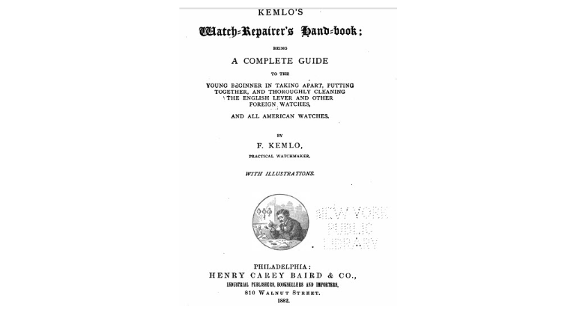 Watch Repairer's Handbook 1882