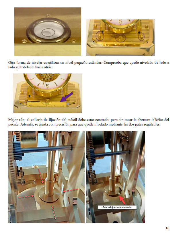 Manual de banco del reparador de relojes Atmos