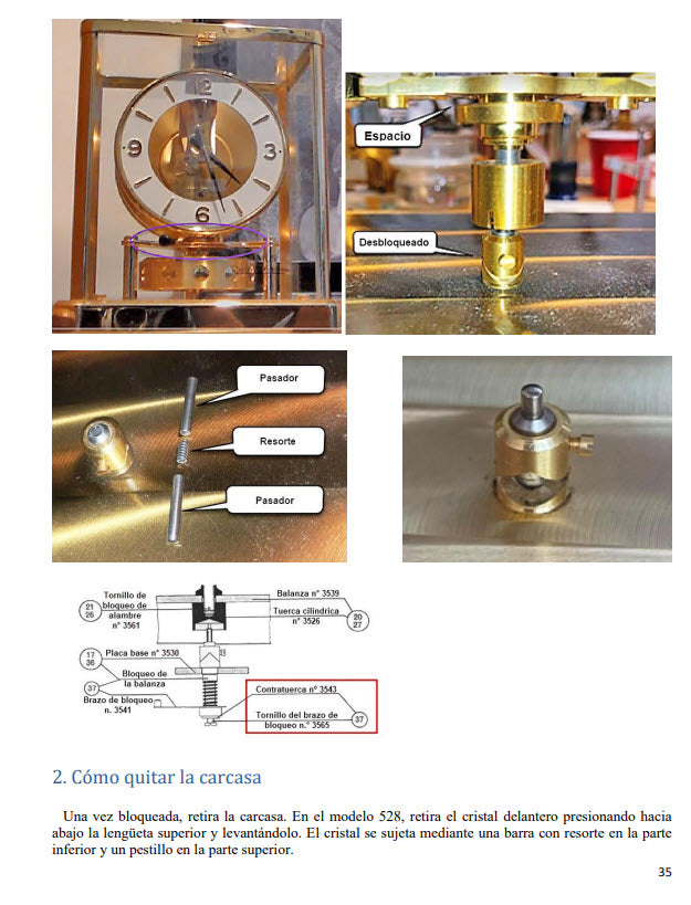 Manual de banco del reparador de relojes Atmos